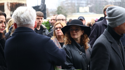 FOTO: Marta Jandová se přišla rozloučit s Patrikem Hezuckým.