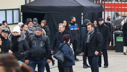 FOTO: Roman Ondráček na pohřbu Patrika Hezuckého.