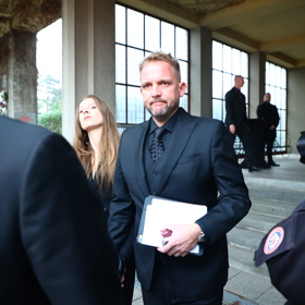 Libor Bouček se ujal smutečního proslovu.