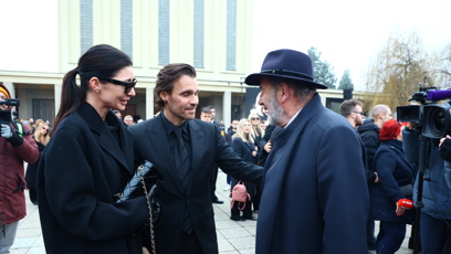 FOTO: Marešovi prohodili několik slov s Michelem Fleischmannem.