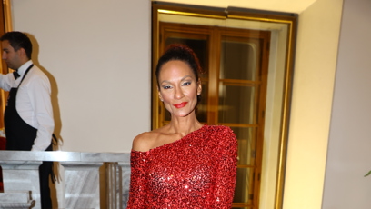 FOTO: Lejla Abbasová v červených šatech.