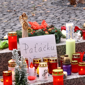 Pietní místo v Praze.