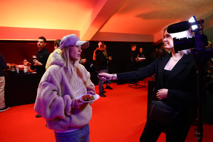 FOTO: Bára Mlejnková během rozhovoru.