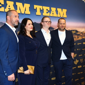 Jakub Prachař na premiéře filmu Dream Team. 