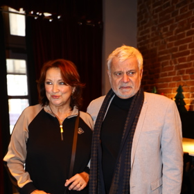 Herečka Zlata Adamovská s hercem Petrem Štěpánkem.