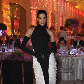 Ještě před ní je na Ples jako Brno oblékla modelka Aneta Vignerová, která ale zvolila trochu jiný styling.