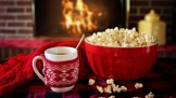 Vánoce, popcorn