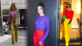 Victoria Beckham a její umění color blockingu: Návrhářka kombinuje syté barvy, kterých se jiní bojí