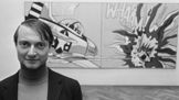 Roy Lichtenstein se svým obrazem "Whaam!".
