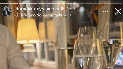 FOTO: Dominika Myslivcová si užívá romantiku po boku pana neznámého.