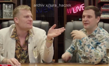 Filip Turek a Petr Macinka ve studiu.