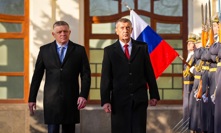 Andrej Babiš a Robert Fico na Slovensku.