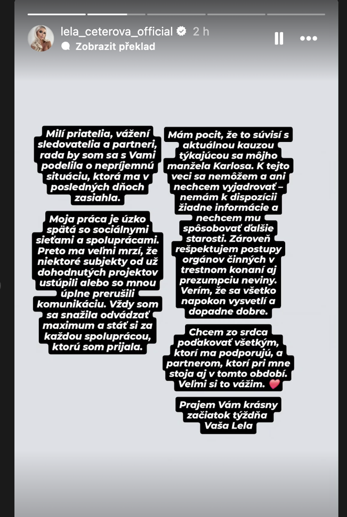 FOTO: Lela Ceterová ztrácí nabídky o spolupráce. – stránka 46