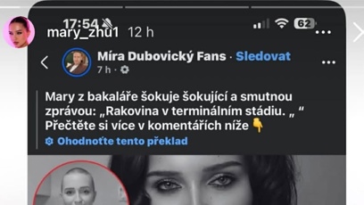 FOTO: Maria Zhutíková se k nechutnému útoku vyjádřila.