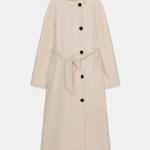 Dlouhý kabát s vlnou a vysokým límcem, Zara, 2599 Kč