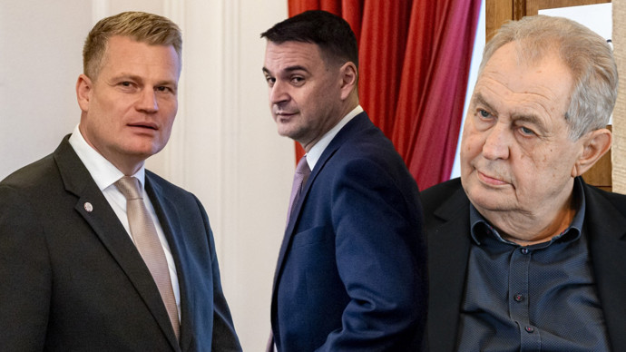 FOTO: Filip Turek a Petr Macinka se dopoledne sešli u Miloše Zemana. – stránka 2