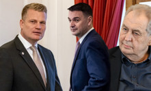 Filip Turek a Petr Macinka se dopoledne sešli u Miloše Zemana.