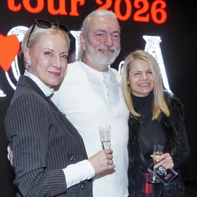 Původní postavy z muzikálu Dracula, Renata Drossler, Daniel Hůlka a Sylva Schneiderová. 