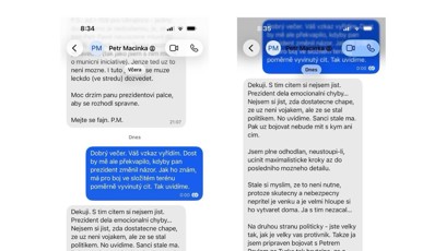 FOTO: Petr Macinka měl ve zprávách Pavlovi vyhrožovat.