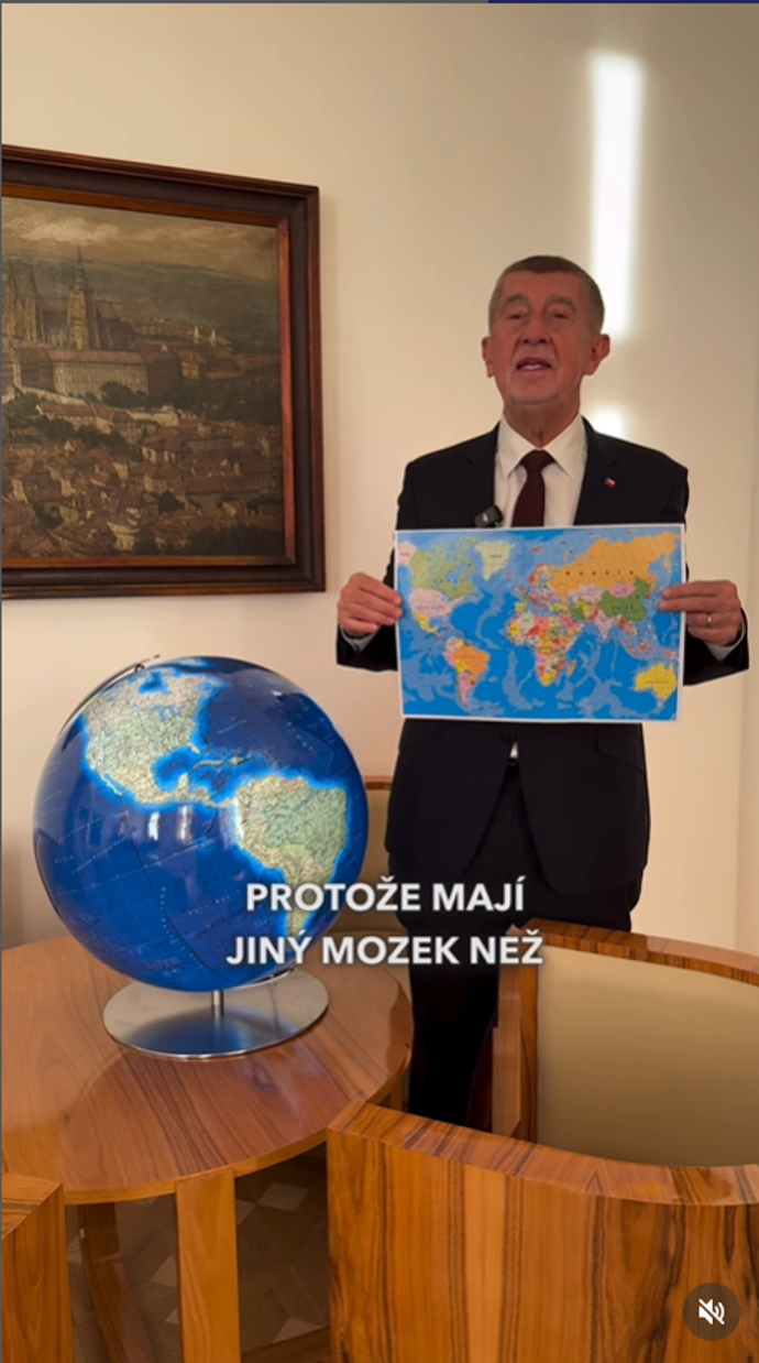 FOTO: Andrej Babiš se jal vysvětlovat proč si pořídil globus. – stránka 2