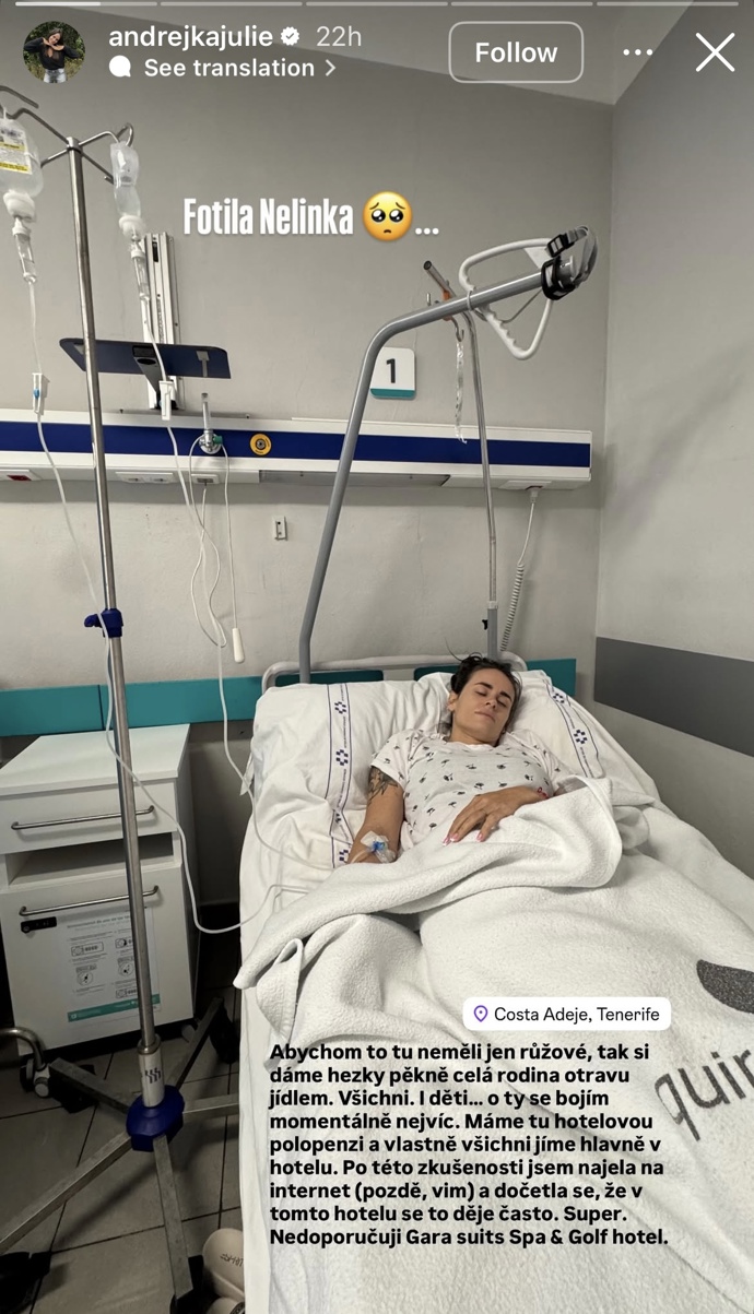 FOTO: Andrea Nguyen je v nemocnici. – stránka 1