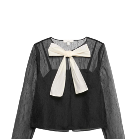 Blůza s vázačkou, Marks&Spencer, 1414 Kč