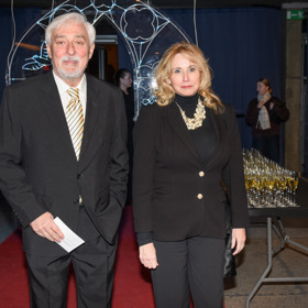 Moderátor Jan Rosák s manželkou Jiřinou. 