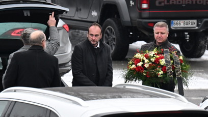 FOTO: Rodina a přátelé se v Brně loučí s hercem Pavlem Nečasem.