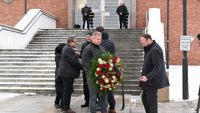 FOTO: Rodina a přátelé se v Brně loučí s hercem Pavlem Nečasem.