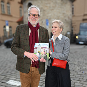 František Kinský se svojí dcerou Barborou.