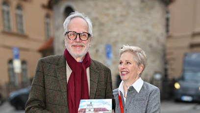 FOTO: František Kinský se svojí dcerou Barborou.