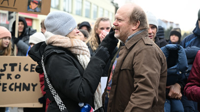 FOTO: Úprava masky Davida Novotného.