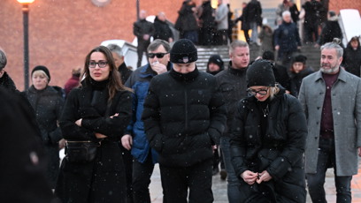 FOTO: Kristýna Kociánová na posledním rozloučení s hercem Pavlem Nečasem.