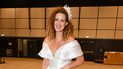 FOTO: Kateřina Pechová byla ve svatebních šatech nepřehlédnutelná.