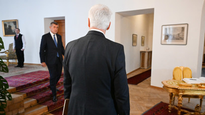 FOTO: Petr Pavel  a Andrej Babiš na Hradě.