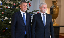 Petr Pavel a Andrej Babiš na Pražském Hradě.