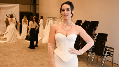 FOTO: Veronika Beskydiarová v roli modelky.