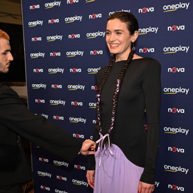 Sarah Haváčová na premiéře série Metoda Markovič: Straka.