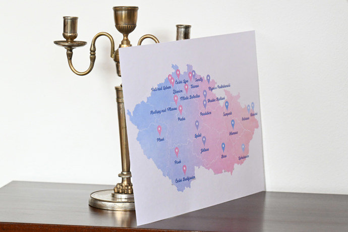 FOTO: Mapka s místy, kde bude dostipná pomocm v rámci projektu MÁŠ NA TO. – stránka 3