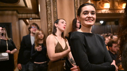 FOTO: Sarah Haváčová na slavnostním promítání prvních dvou dílu Metoda Markovič: Straka.