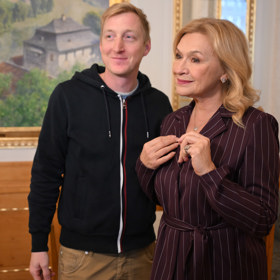 Jana Paulová a zlatník Michal Kadaník. 