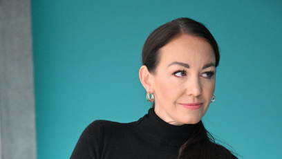 FOTO: Agáta Hanychová u soudu, kde se řeší péče o dcerku.