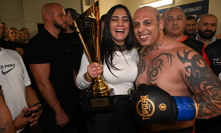 Jaroslav Kotlár se svou budoucí nevěstou.