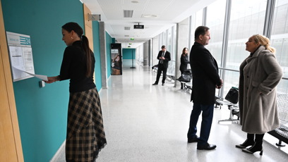 FOTO: Agáta Hanychová se snažila být nenápadná.