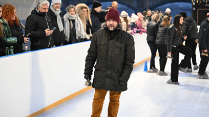 FOTO: Felix Slováček mladší na ledě.
