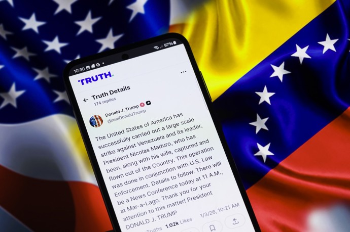 FOTO: Americký prezident Donald Trump potvrdil zajetí Madura. – stránka 5