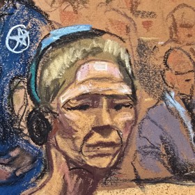 Cilia Flores před americkým soudem.