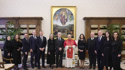 FOTO: Petr Pavel a Eva Pavlová ve Vatikánu.