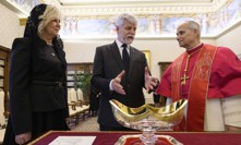 Petr Pavel a Eva Pavlová se setkali s papežem.