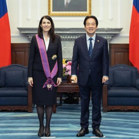 Markéta Pekarová Adamová získala na Tchaj-wanu ocenění.